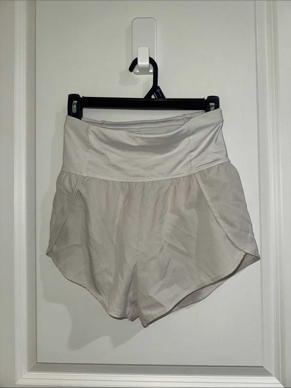 Women's High-Waist Athletic Shorts in white